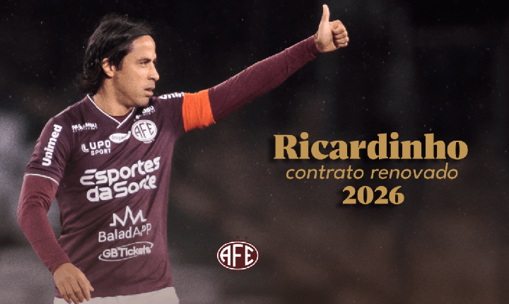 Capitão e ídolo, Ricardinho renova com a Ferroviária para 2026!