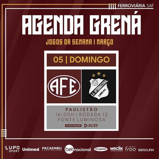 Confira os próximos compromissos da Ferroviária!