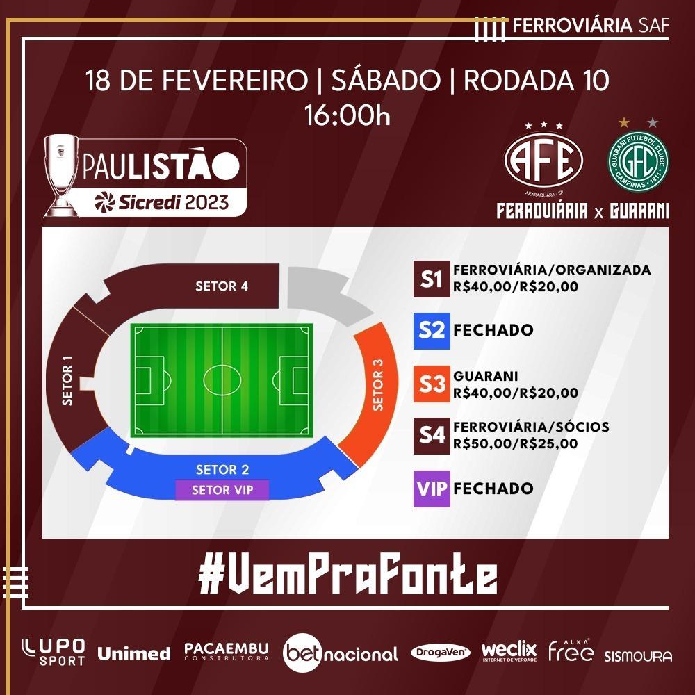 Ferroviária x Guarani - Paulistão 2023!