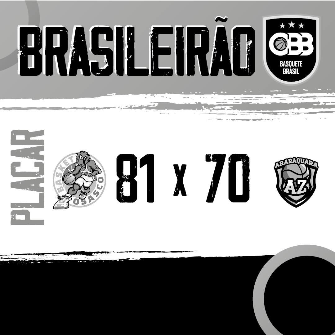 Basket Osasco 81 X 70 AZ Basquete Araraquara -  Brasileirão de Basquete 2023