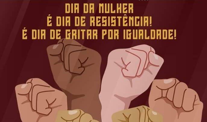 Dia da mulher é dia de resistência!Homenagem da Ferroviária!