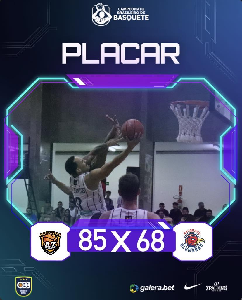 AZ Araraquara 85 X 68 Blumenau - CBB 2023!