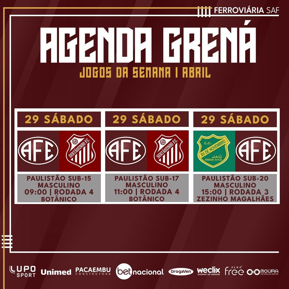 Confira os próximos compromissos da Ferroviária!