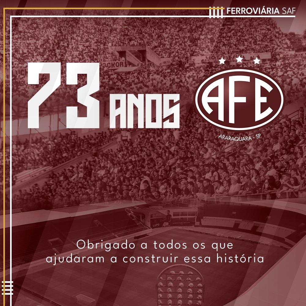 Ferroviária 73 anos! 12 de abril de 2023!