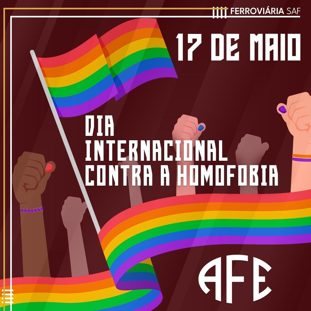A Ferroviária diz não à LGBTQIA+Fobia!
