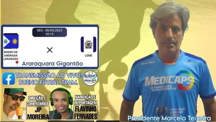 Bueno de Andrada encara Leme rumo às quartas de finais - 25 Taça EPTV Central de Futsal 2023!