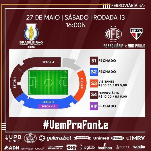 Ferroviária x São Paulo -  Brasileiro Feminino 2023!