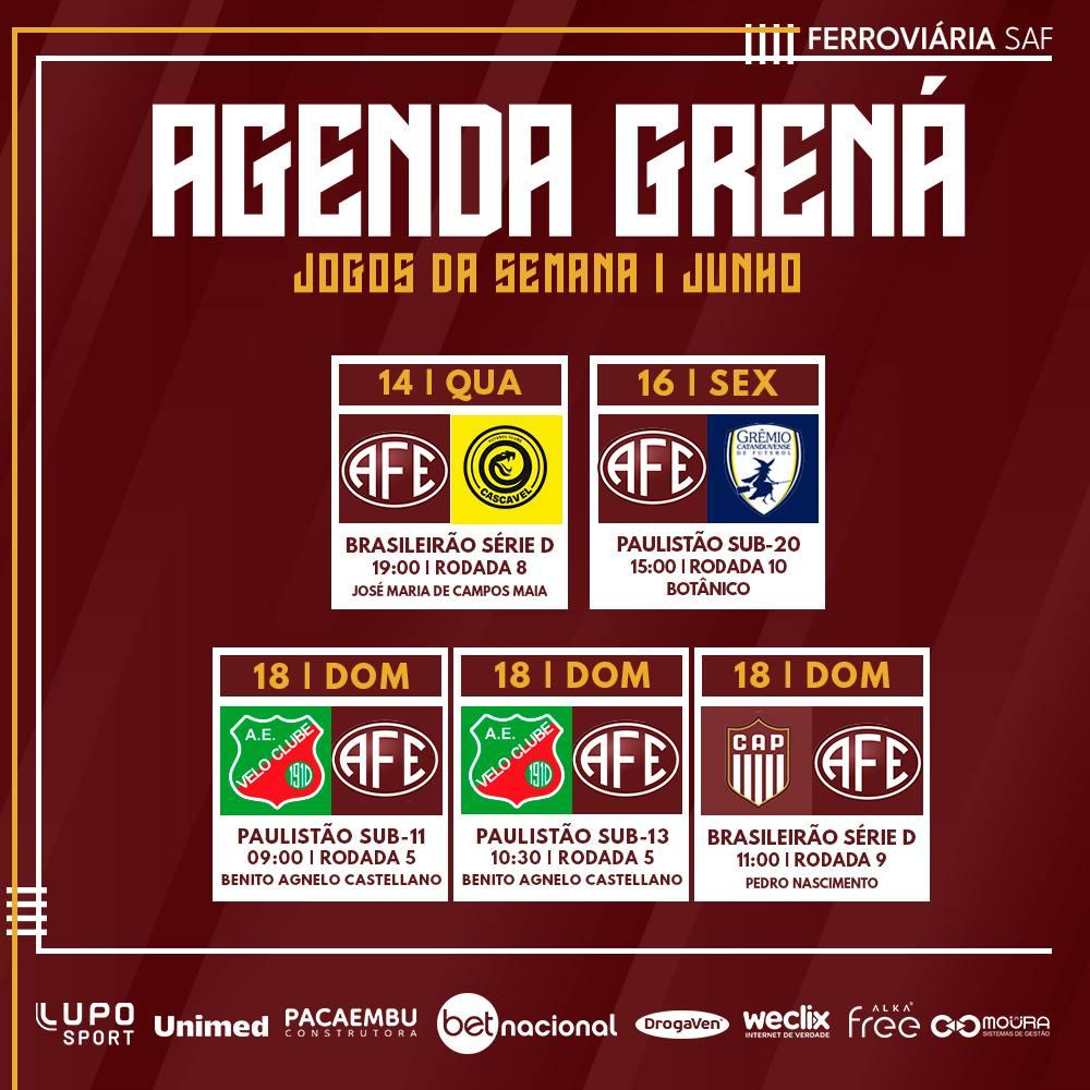 Confira os próximos compromissos da Ferroviária!
