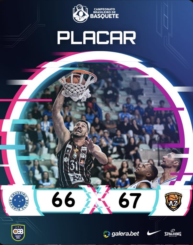 Cruzeiro 66 X 67 AZ Araraquara - CBB 2023!