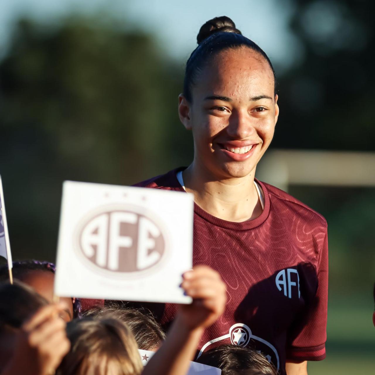 A artilheira, Aline Gomes, foi eleita, novamente, a 'Jogadora do Mês'no Brasileirão Feminino 2023!