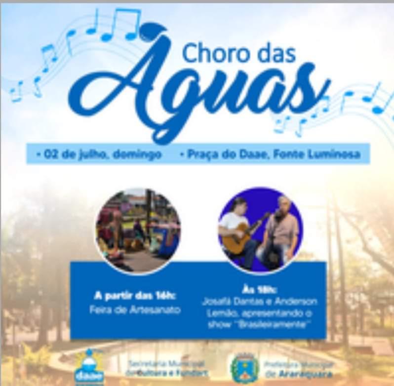 Choro das Águas apresenta show musical “Brasileiramente” com Josafá e Anderson Lemão (dia 02)!