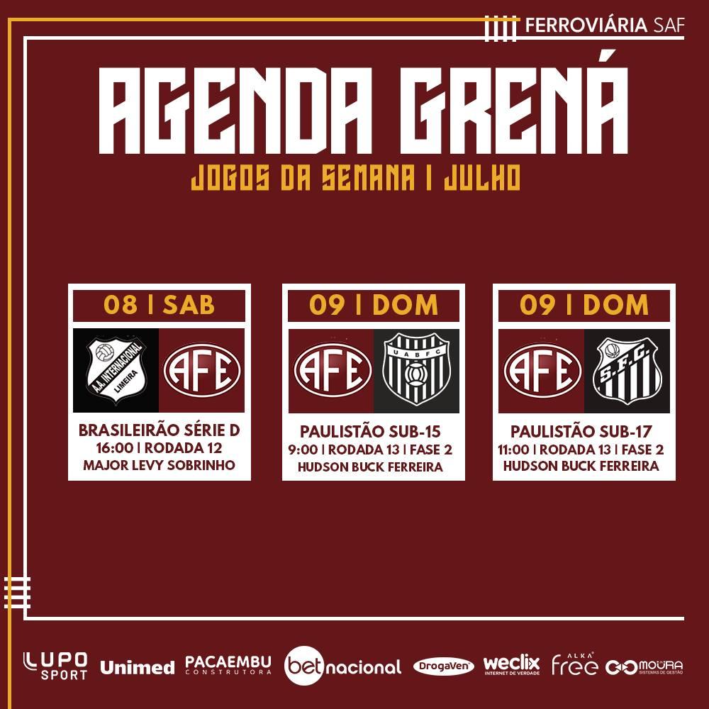 Confira os próximos compromissos da Ferroviária !