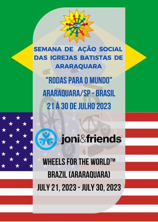 Primeira Igreja Evangélica Batista de Araraquara e ONG Join and Friends realizarão a doação de 150 cadeiras de rodas adaptadas !