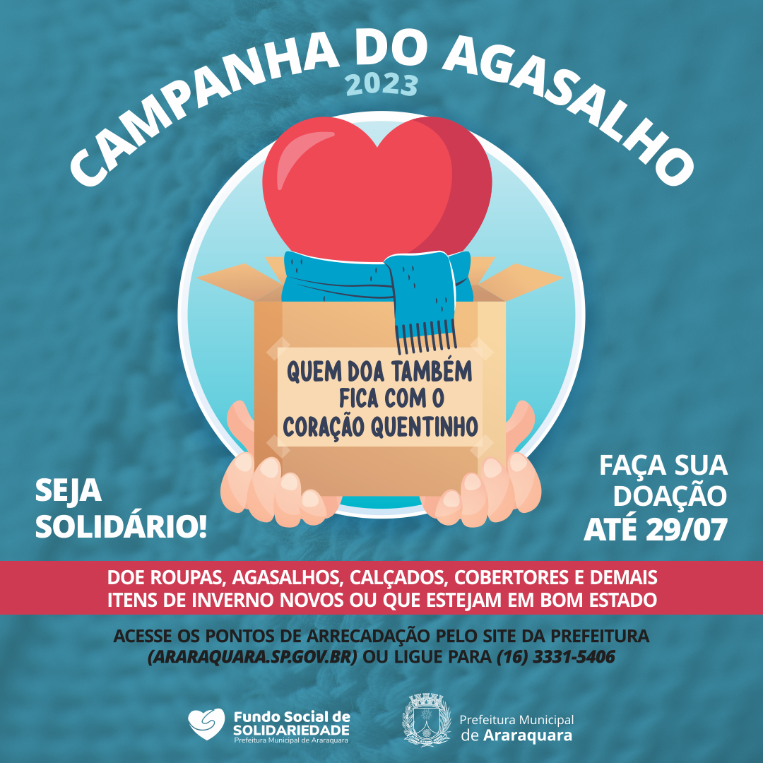 Campanha do Agasalho 2023 de Araraquara!