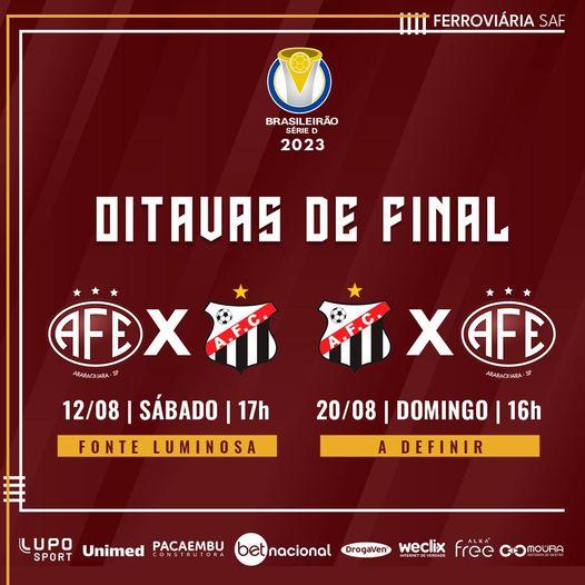 Confira as datas do confronto entre Ferroviária e Anápolis-GO!