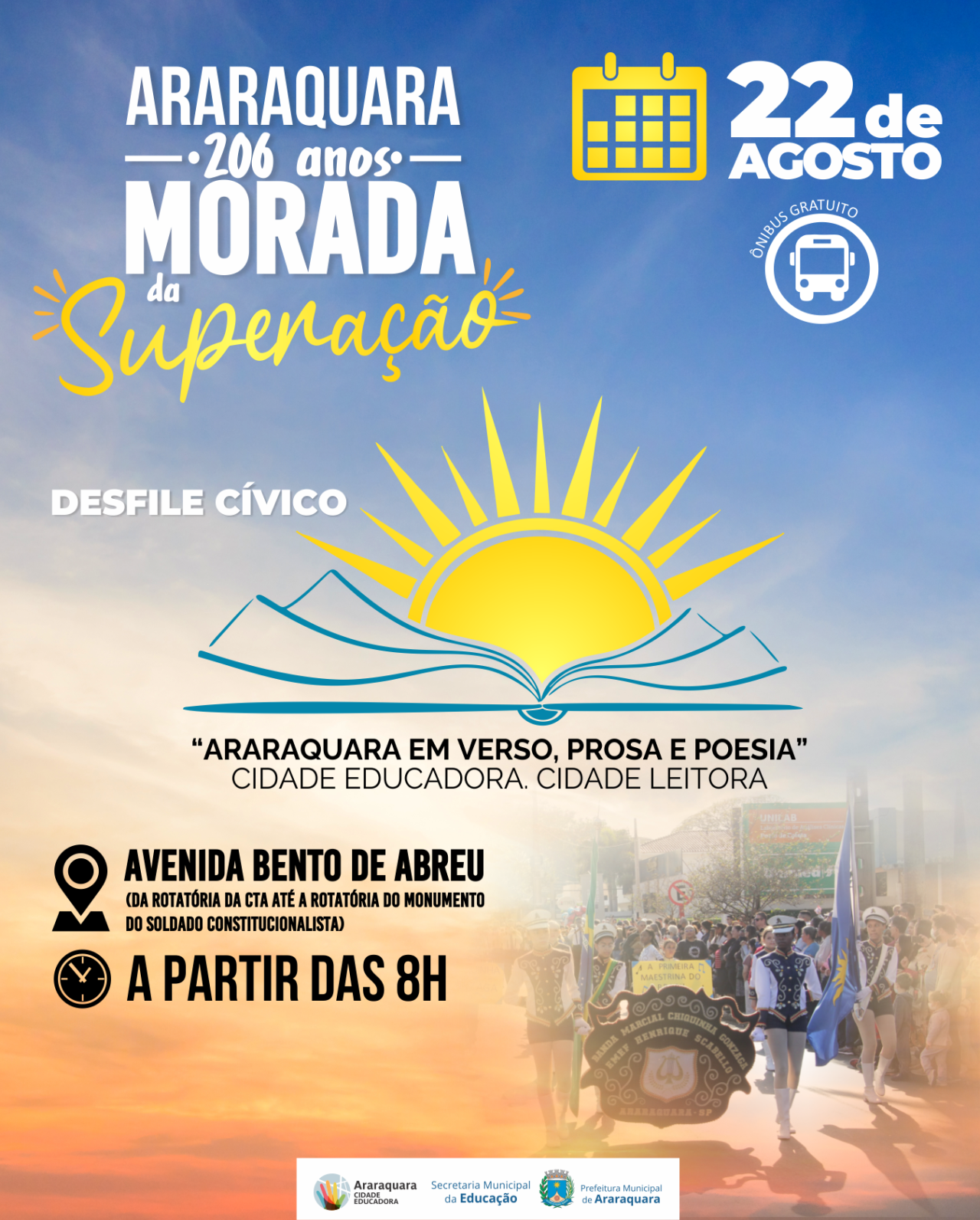 Desfile cívico na Avenida Bento de Abreu 2023!