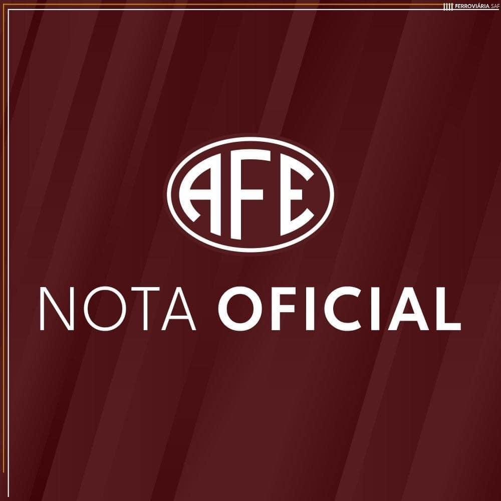 Em resposta a nota do Sousa, a direção da Ferroviária afirma que não presenciou as manifestações de preconceitos!