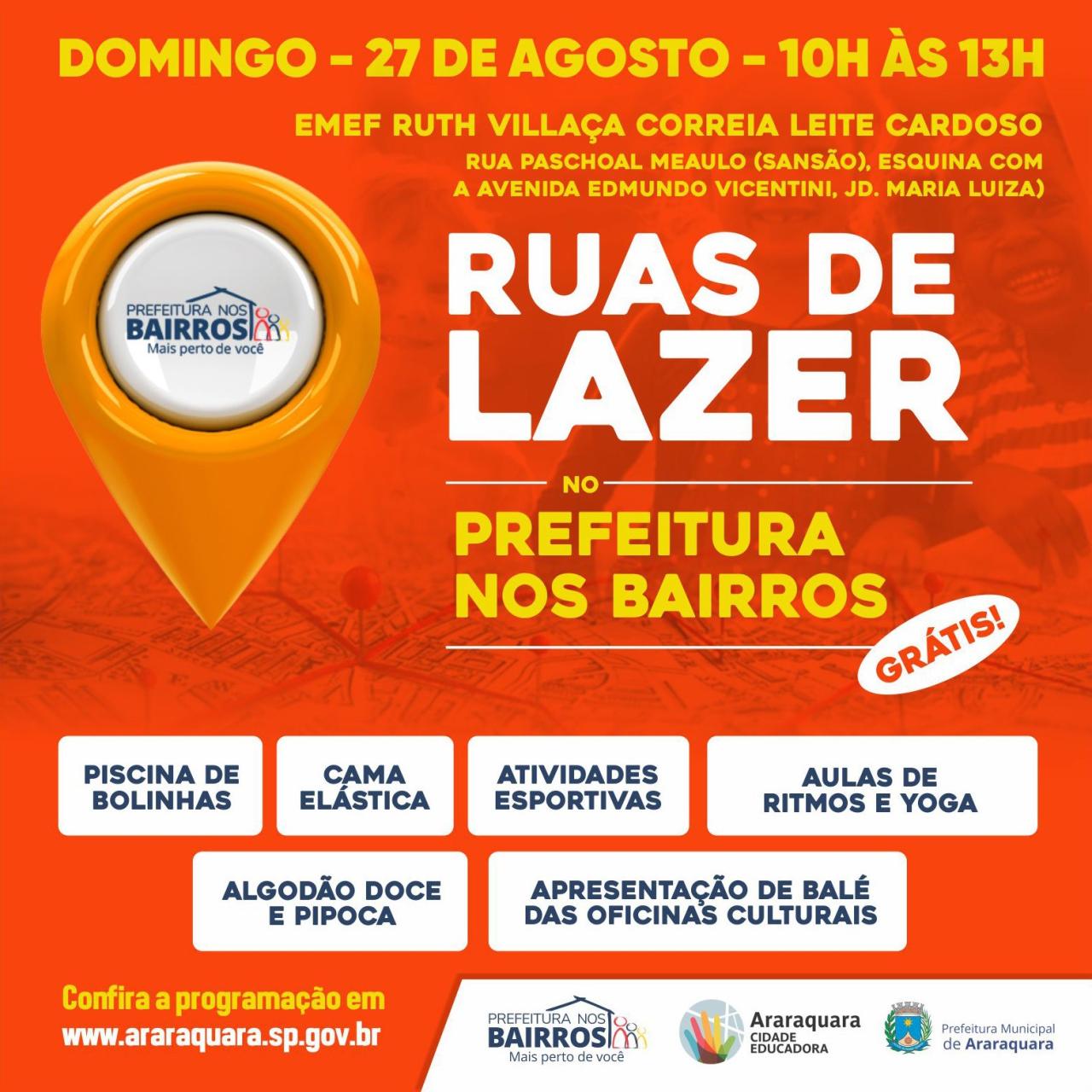 Ruas de Lazer no Bairro Maria Luiza em Araraquara!