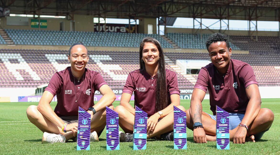 FERROVIÁRIA RECEBEU CINCO DE SEIS PRÊMIOS DE ‘JOGADORA DO MÊS’ DO BRASILEIRÃO FEMININO 2023!