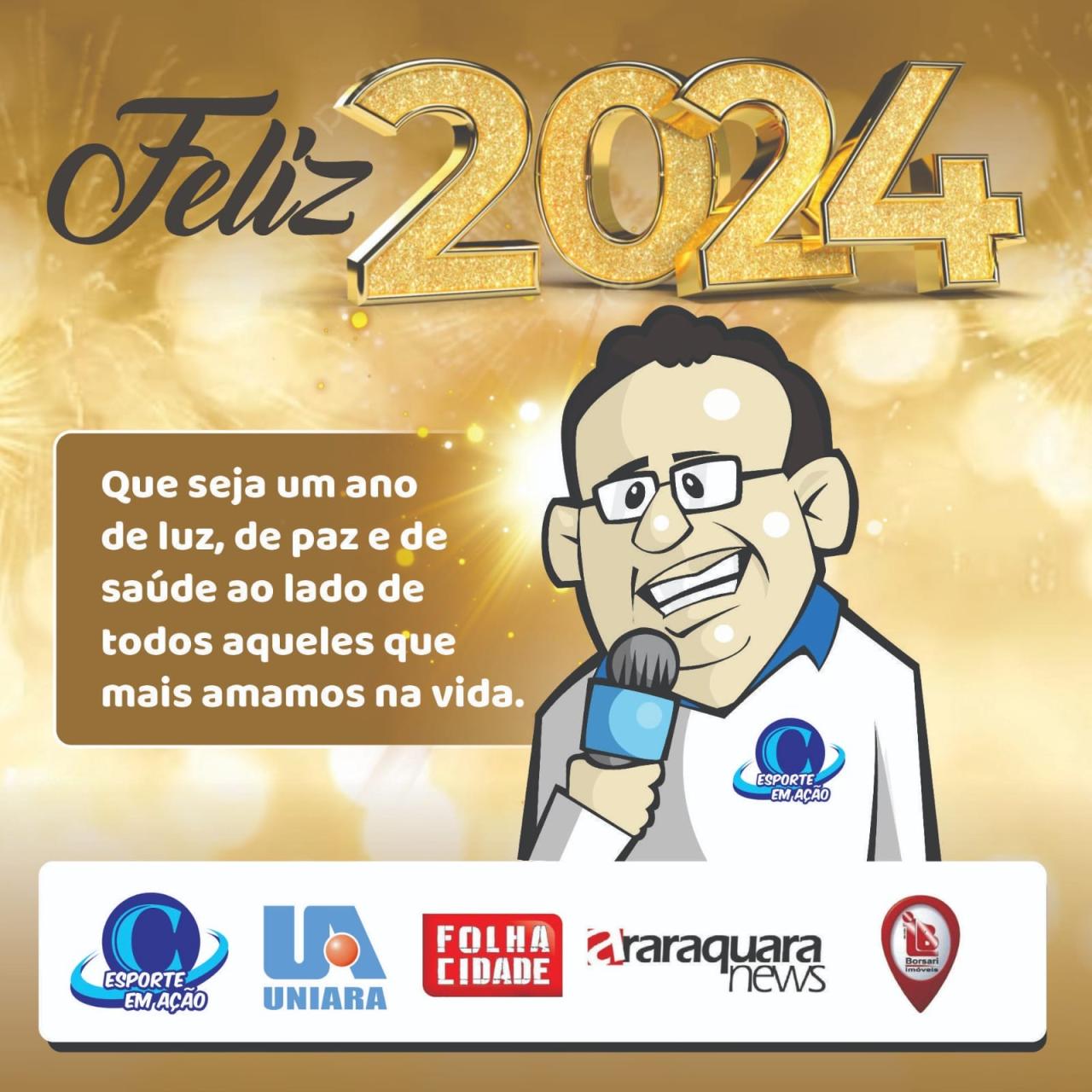 A Esporte em Ação Comunicação Esportiva deseja um Santo e Feliz 2024!