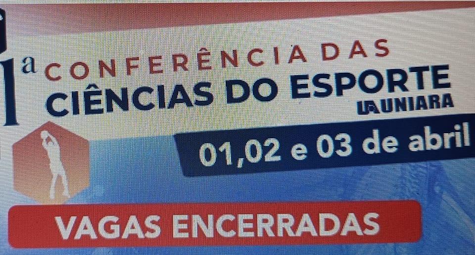I Conferência das Ciências do Esporte da Uniara - Inscrições Encerradas!