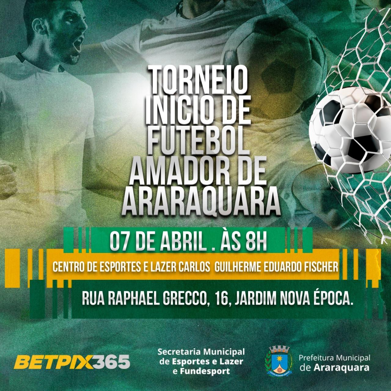 Torneio Início de Futebol Amador de Araraquara tem abertura neste Domingo 07/04!
