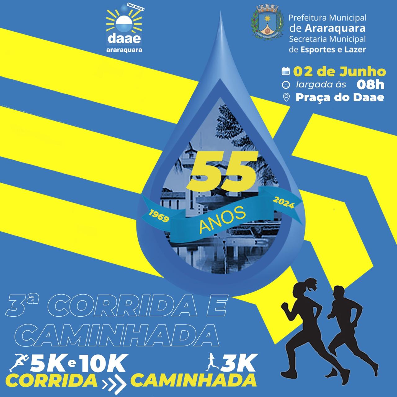 3ª edição da Corrida e Caminhada do Daae estão com últimas vagas em aberto!