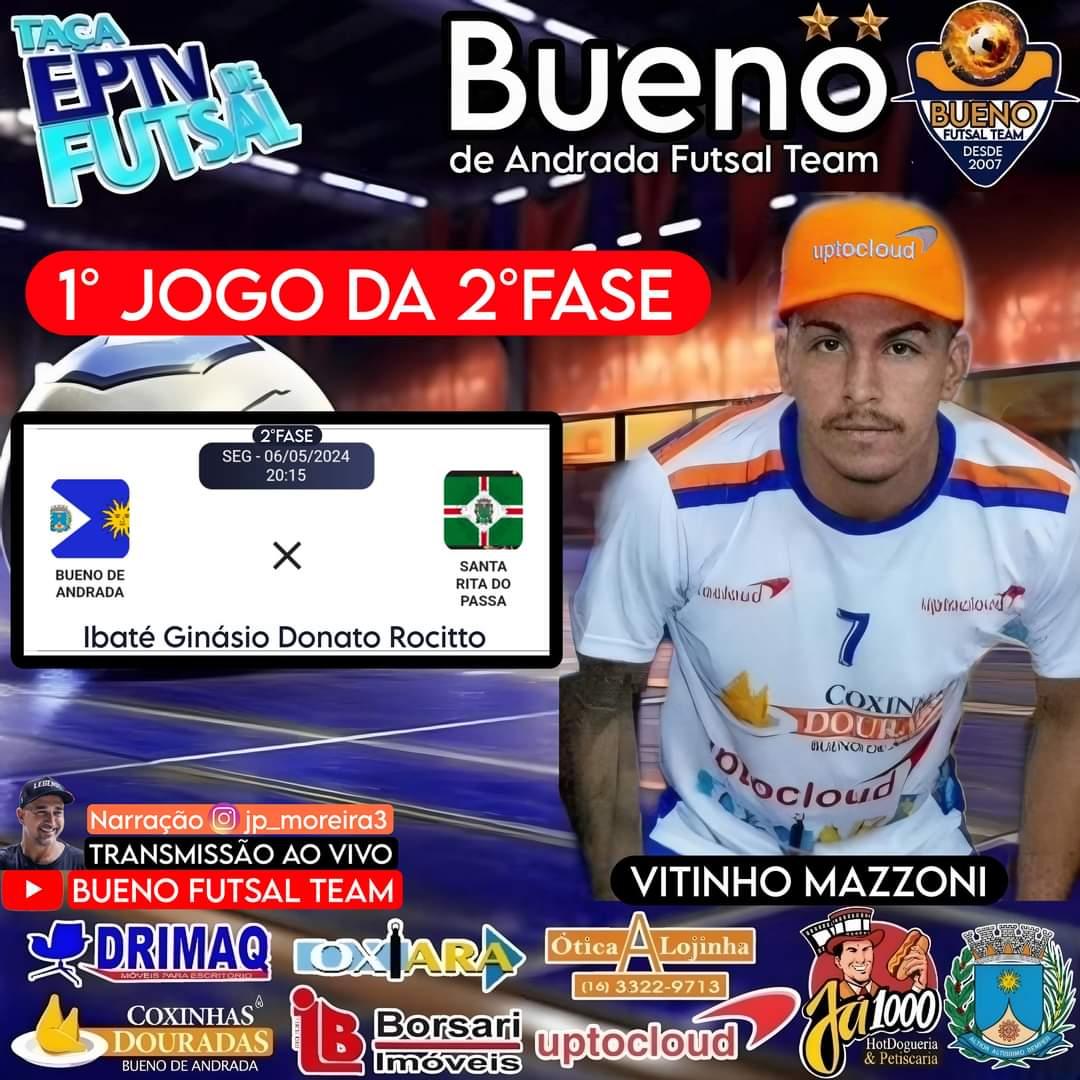 Bueno de Andrada inicia 2°fase contra a equipe do Santa Rita do Passa Quatro!