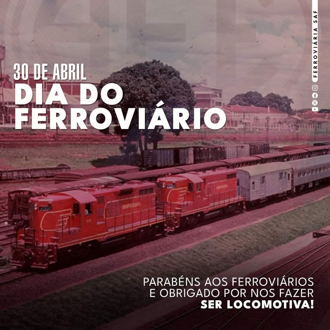 Parabéns aos ferroviários e obrigado por nos fazer ser Locomotiva!Homenagem da Ferroviária!
