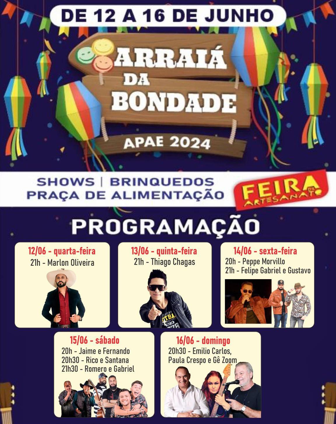 Arraiá da Bondade da APAE  2024 inicia em Araraquara!