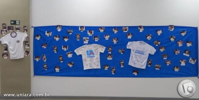 Exposição do Podcast Uniara continua em cartaz no Campus de Matão da Uniara!