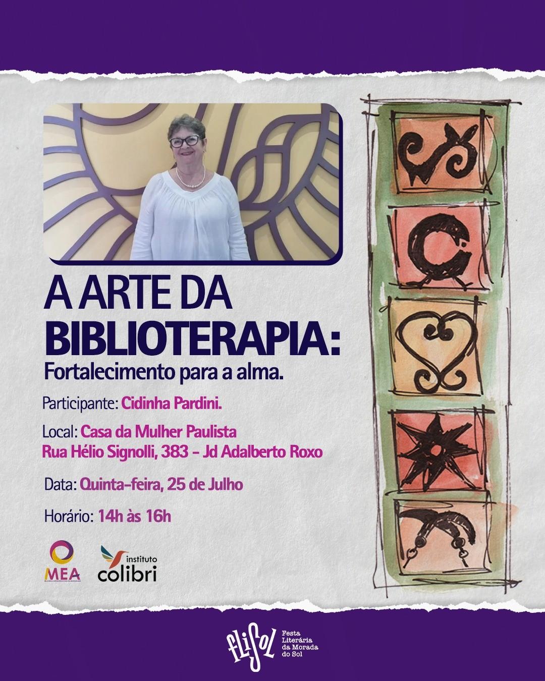 Biblioterapia é destaque na programação do Educativo FliSol 2024!
