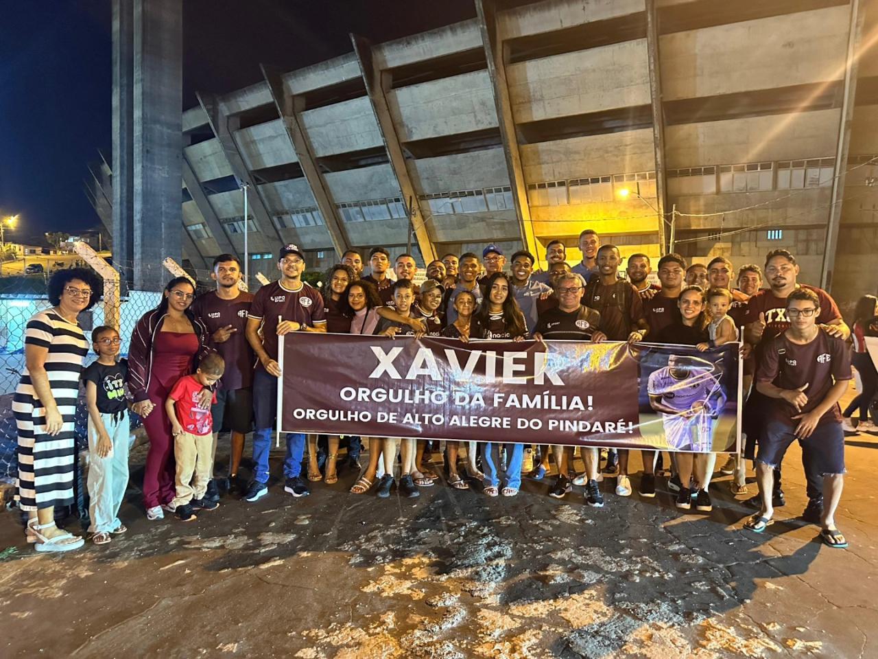 Xavier ,Natural do Maranhão,teve a ilustre torcida de seus familiares e amigos!