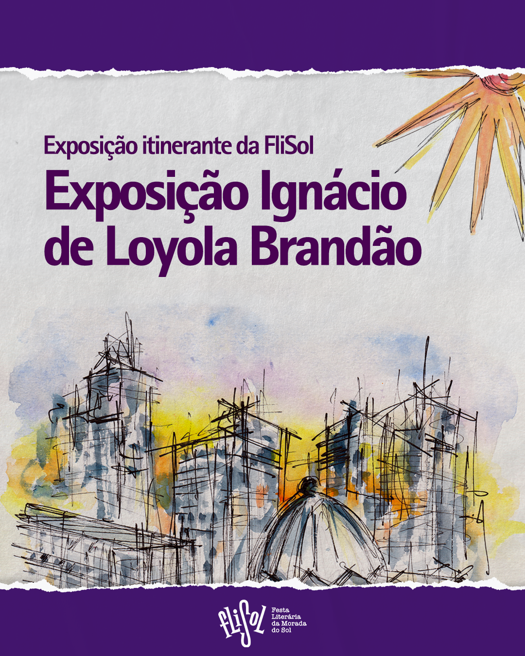 FliSol leva exposição de Ignácio de Loyola Brandão para Motuca!
