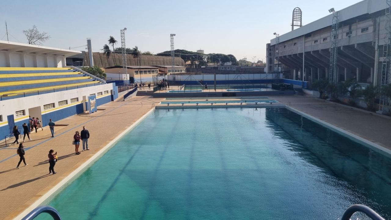 Obras do complexo de piscinas da Fonte está em fase de acabamento em Araraquara!