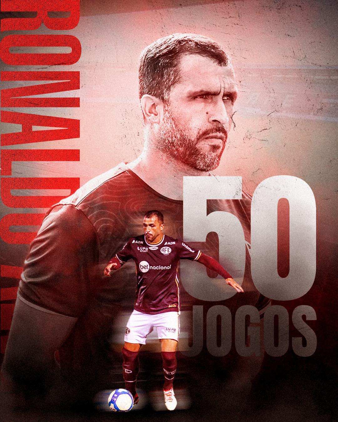 Ronaldo Alves completou a marca de 50 jogos pela Ferroviária !