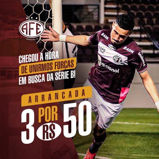 Ferroviária lança pacotão de ingressos para a reta final dos jogos em Araraquara!