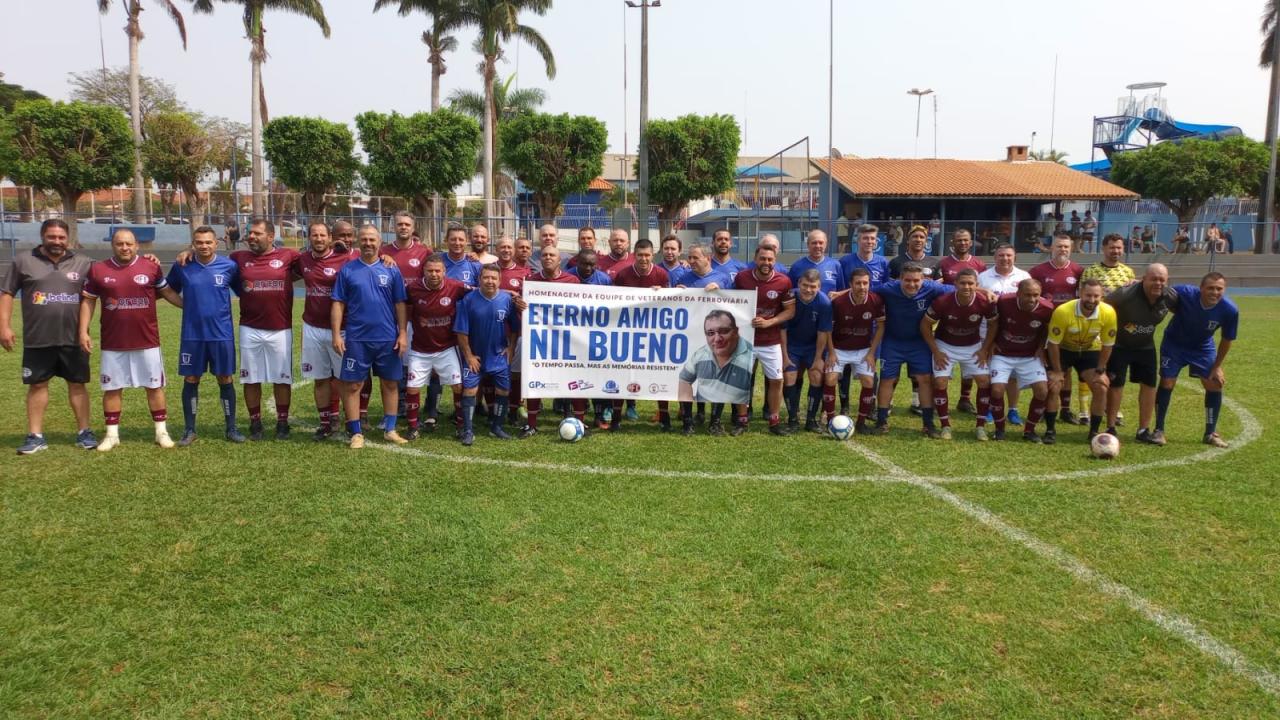 Ferroviária Veteranos vencem em Bariri e homenageiam eterno Nil Bueno!