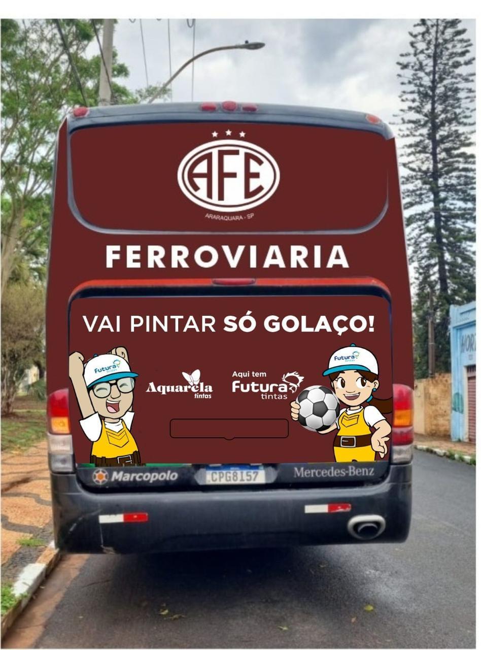 Aquarela Tintas, Tintas Futura e Ferroviária pintam e recuperam os ônibus do Clube!