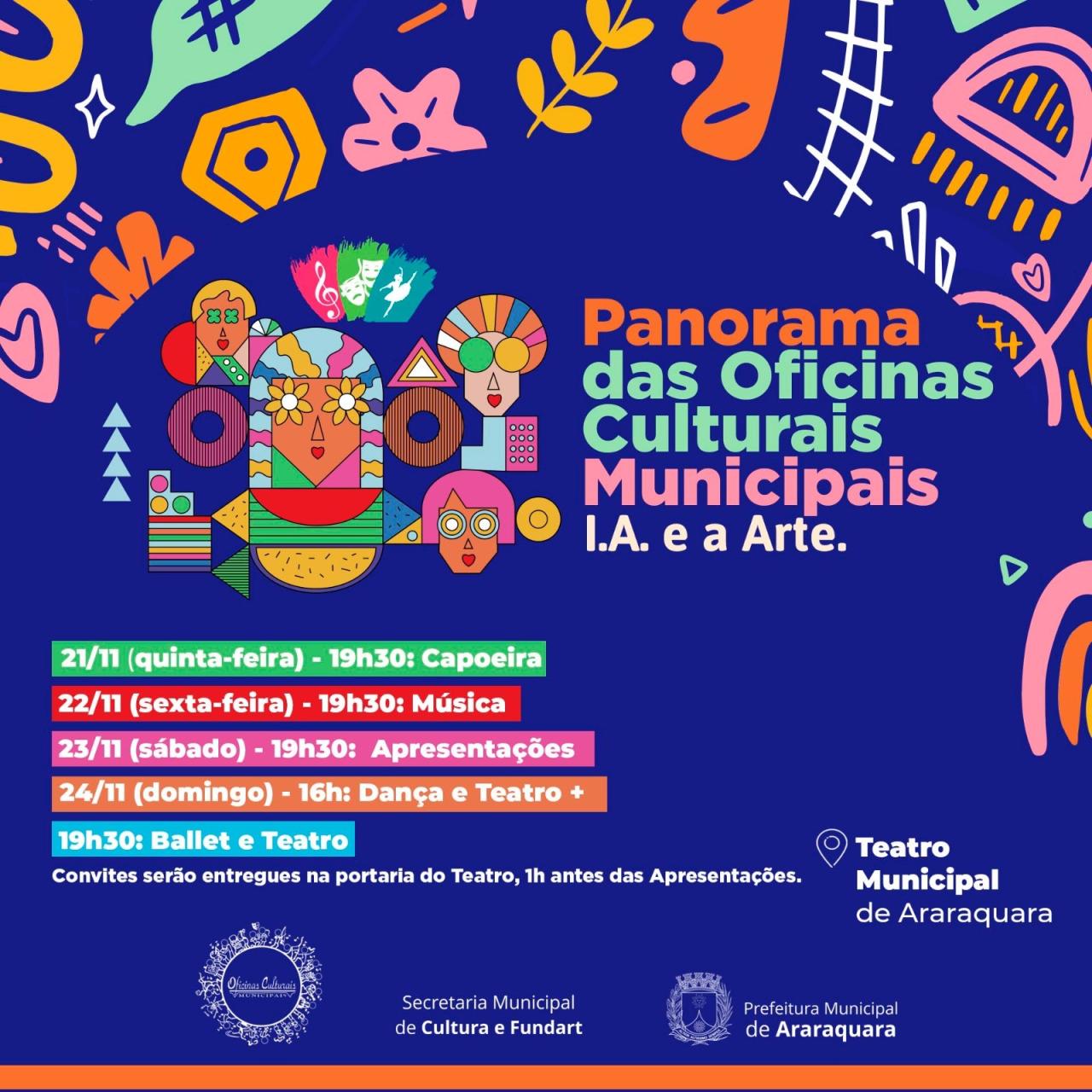 Panorama das Oficinas Culturais 2024 no Teatro Municipal em Araraquara!