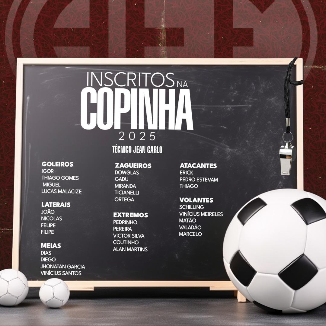 Inscritos da Ferroviária para a Copinha 2025!