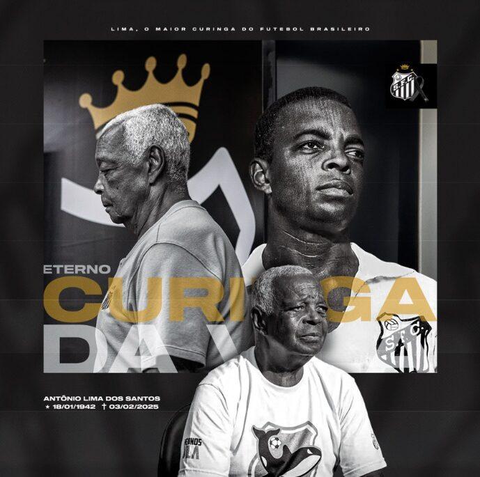 Lima, ídolo do Santos, o Curinga da Vila morre aos 83 anos!