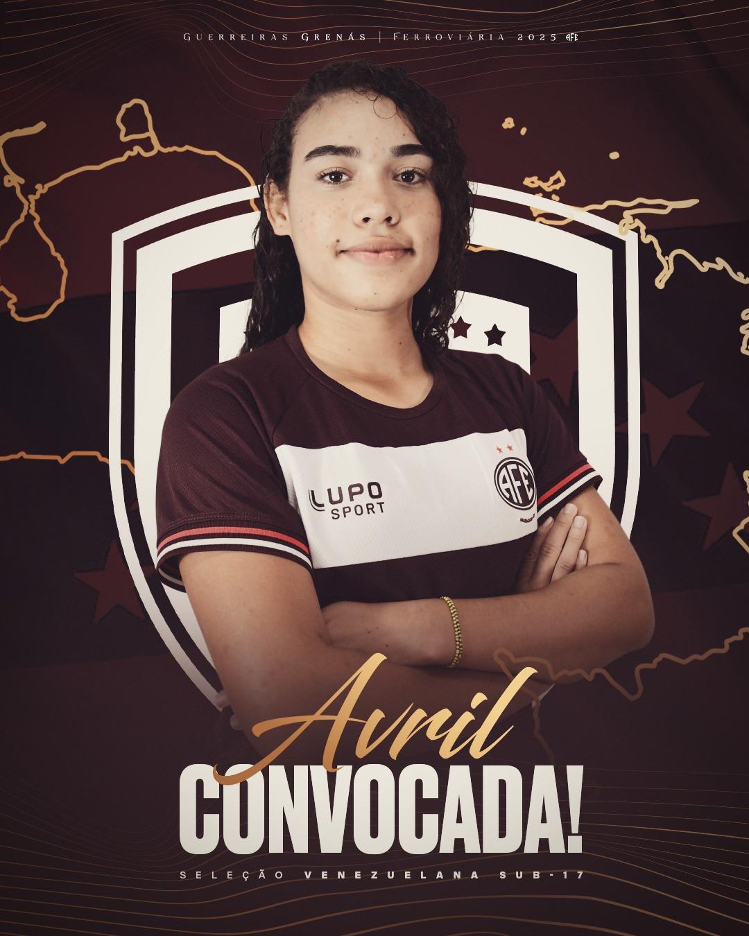 Avril Mejia foi convocada novamente pela Seleção da Venezuela Sub-17!