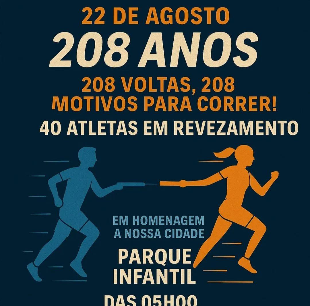 208 voltas no Parque Infantil para celebrar os 208 anos de Araraquara!