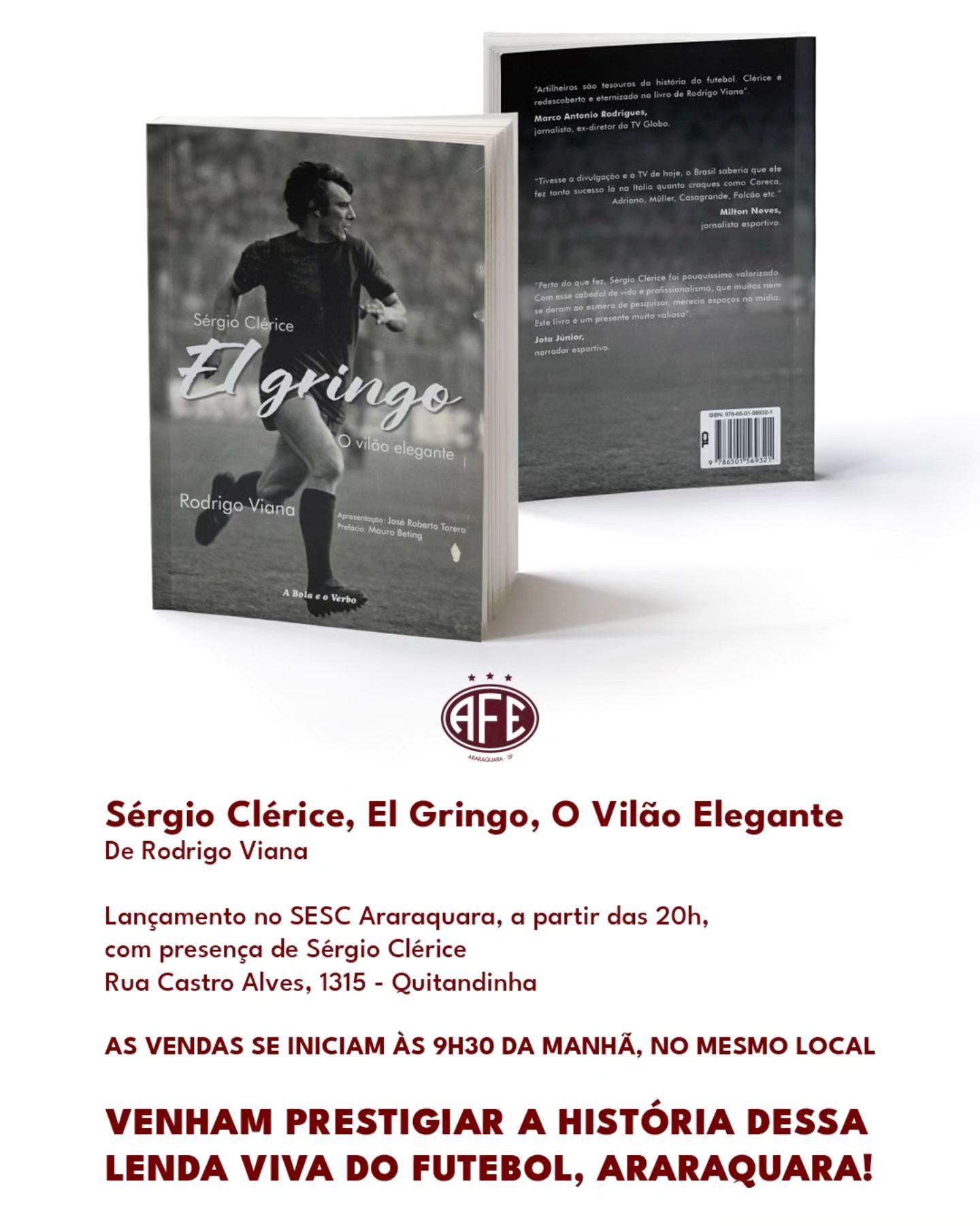 Bate-papo e lançamento da biografia de Sérgio Clérice por Rodrigo Viana!