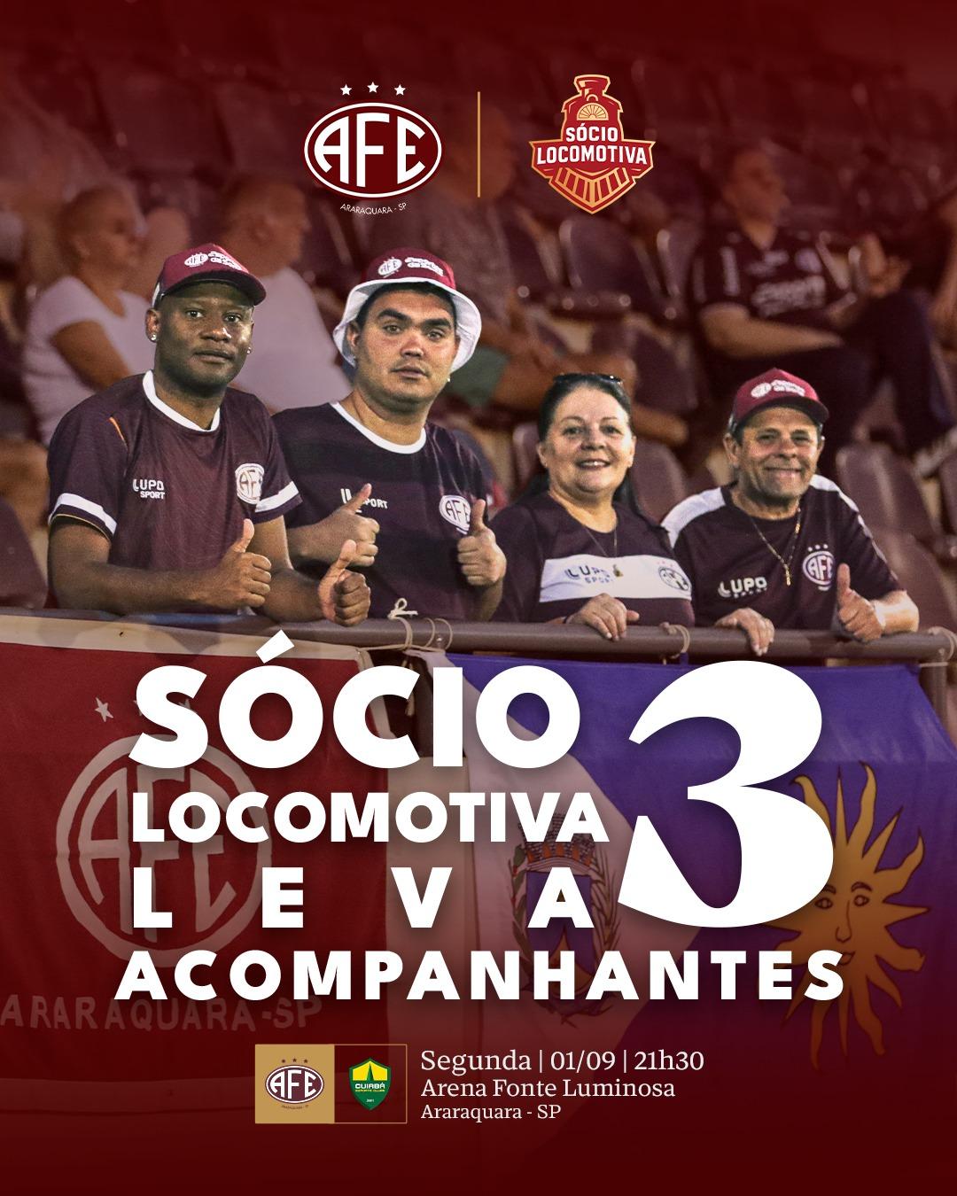 Novamente Sócio Torcedor leva +3 convidados para o jogo da Ferroviária contra o Cuiabá!