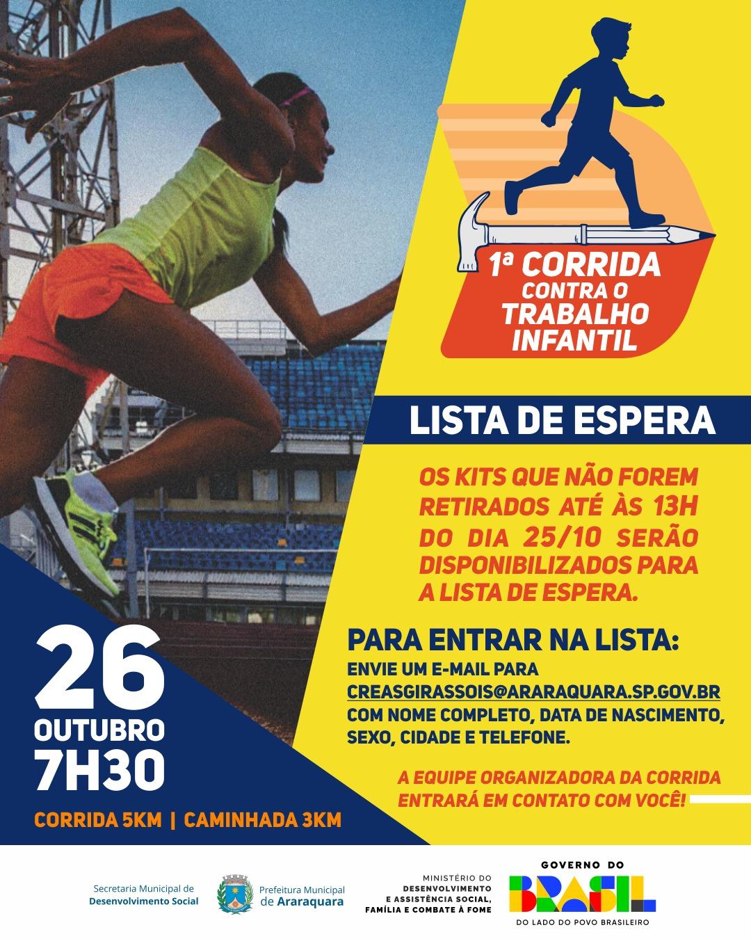 1ª CORRIDA CONTRA O TRABALHO INFANTIL DE ARARAQUARA 2025!