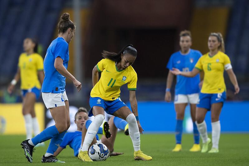 Itália 0 x 1 Brasil - Seleção Feminina vence amistoso com emoção em solo italiano!