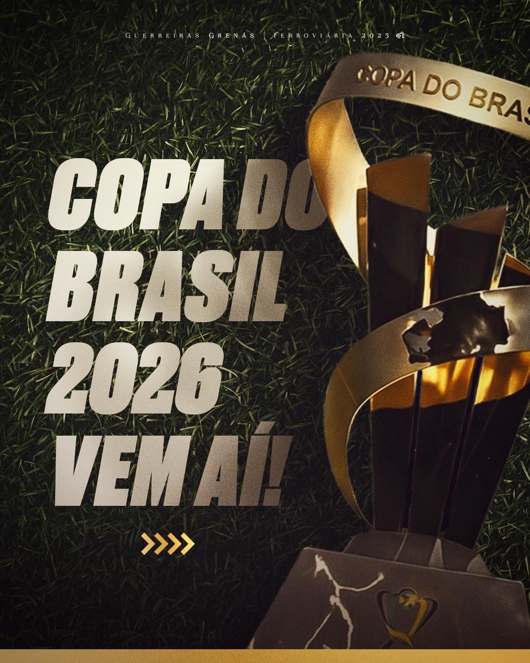 Guerreiras Grenás têm vaga garantida na Copa do Brasil Feminina 2026!
