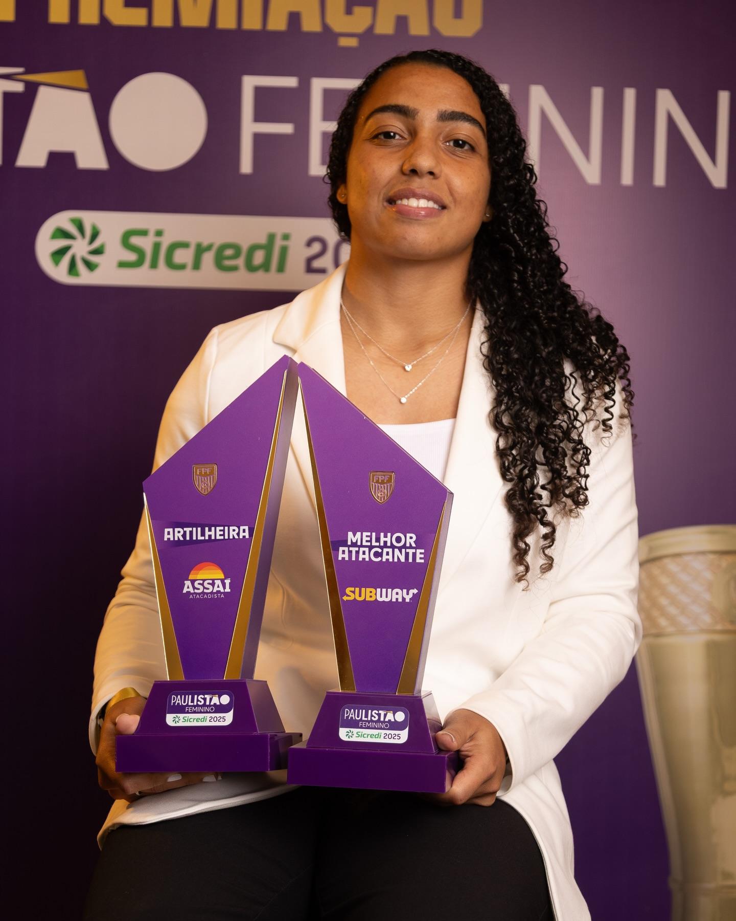 Natália Vendito é a melhor atacante do Paulistão Feminino 2025!